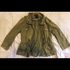 Green utility jacket